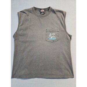 Harley Davidson Sleeveless T Shirt Live Fast Glendale CA Vintage Tank Top Large